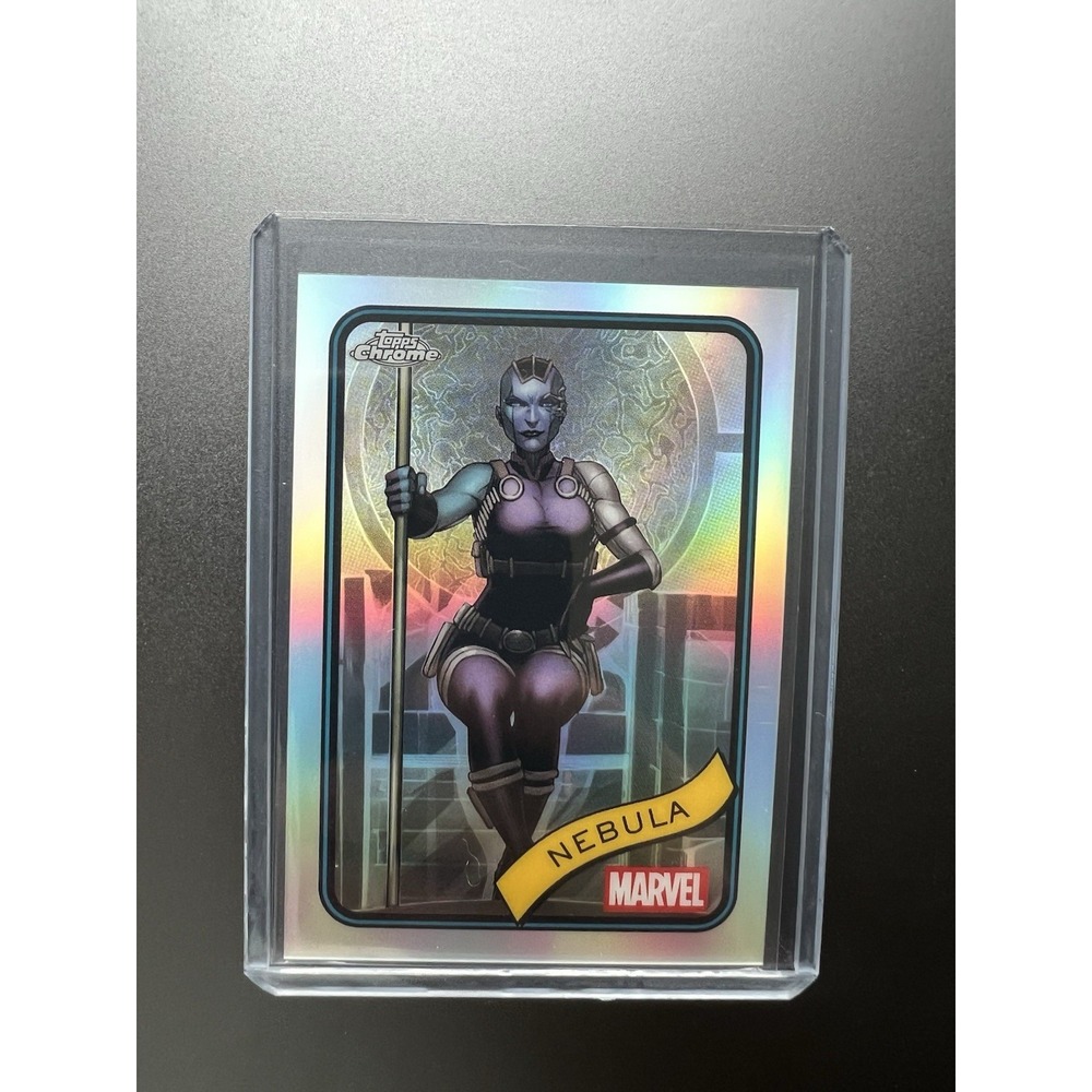 2025 Topps Chrome Marvel Nebula Refractor #167 Guardians of the Galaxy
